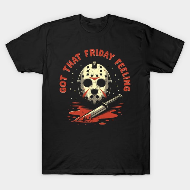 Got that Friday Feeling - Vintage Friday 13th Design T-Shirt by Trendsdk